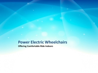 Power Electric Wheelchairs Offering Comfortable Ride Indoors