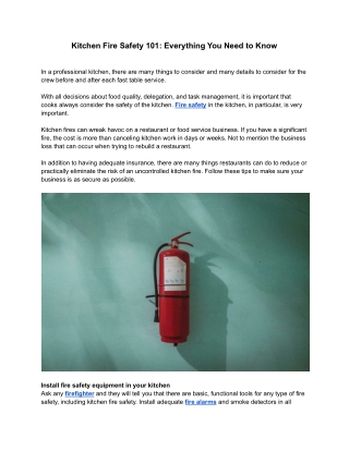 Kitchen Fire Safety 101_ Everything You Need to Know