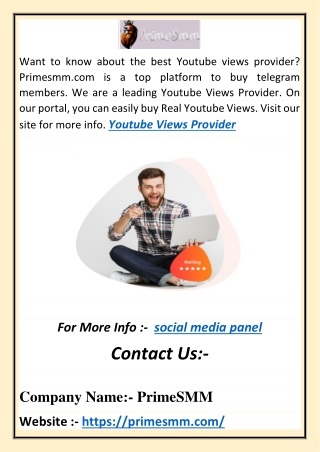 Smm Service Provider India | Primesmm.com