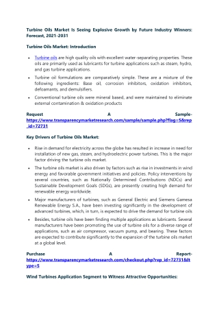 Turbine Oils Market Is Seeing Explosive Growth by Future Industry Winners: Forec