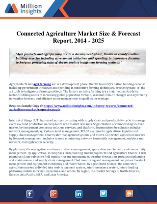 Connected Agriculture Market Growth Analysis and Size Forecast 2014 - 2025