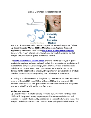 Global Lip Cheek Retractor Market