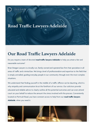 Road Traffic Lawyers Adelaide