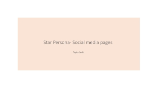 social media star persona