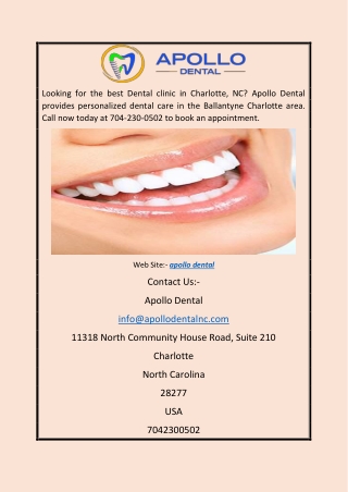 Apollo Dental   Apollodentalnc.com
