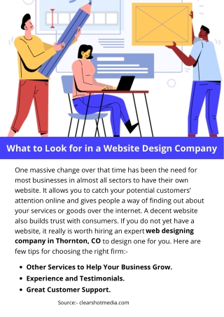 What to Look for in a Website Design Company