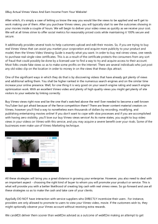 10 Things Your Competitors Can Teach You About buy vimeo view