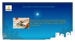 ELECTRICAL SERVICES IN SINGAPORE