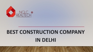 Choose Best Construction Company in Delhi