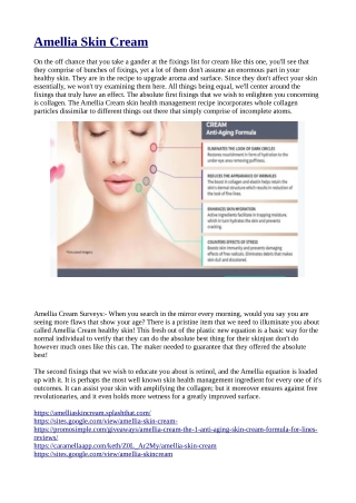 Amellia Skin Cream