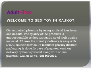 Fun Toys In Rajkot | Call  91 9883652530