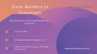How to Choose Deck Builders In Cincinnati - Read This!