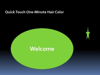 Color Your Hair With Quick Touch Hair Dye