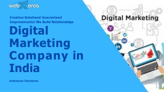 Digital Marketing Service Company in India – Webxeros Solutions