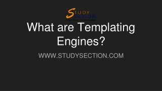 What are Templating Engines?