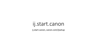ij.start.canon