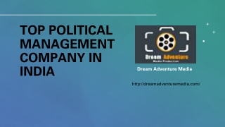 Top Political Management Company in India