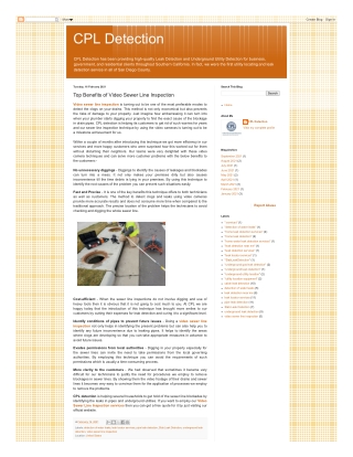 Top Benefits of Video Sewer Line Inspection