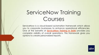 Significance Of ServiceNow Training Courses