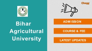Bihar Agricultural University — [BAU], Sabour