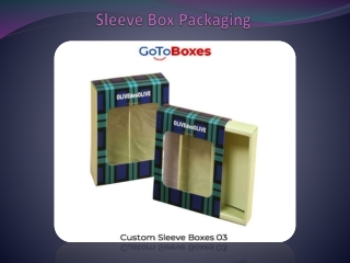 Sleeve Box Packaging