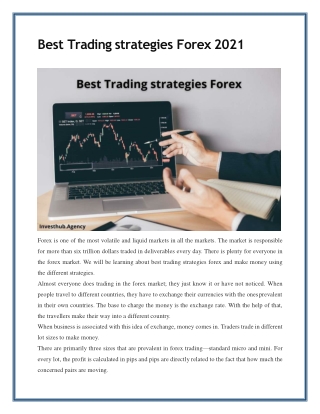 Best Trading strategies Forex 2021