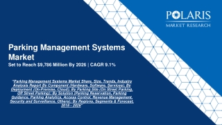 Parking Management Systems Market Trends, Size, Growth and Forecast to 2026