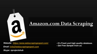 Amazon.com Data Scraping