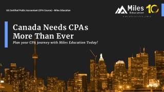 Canada Needs CPAs more than ever