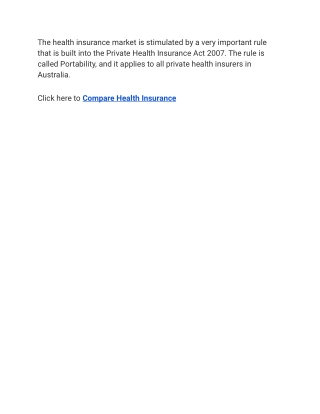 Compare Health Insurance