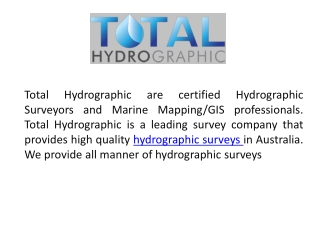 Hydrographic Surveyors