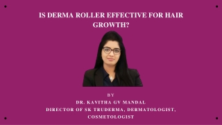 Derma roller for hair growth | Hairloss Treatment In Sarjapur Road - Dr. Kavitha