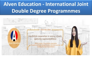 International Joint Double Degree Programnmes