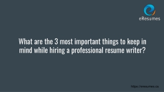 3 most important things to keep in mind while writing a resume