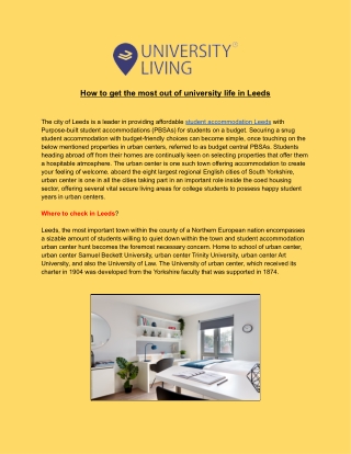 Student Accommodation Leeds