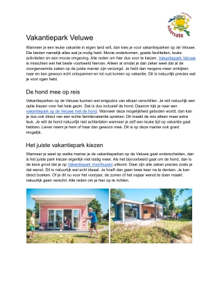 Vakantiepark Veluwe