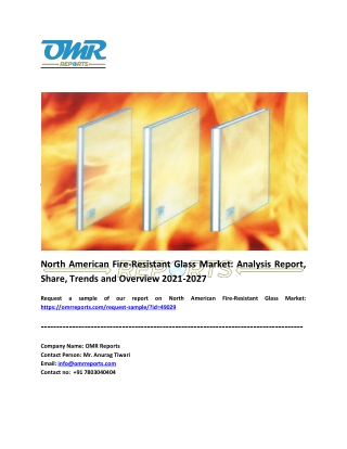 North American Fire-Resistant Glass Market Analysis and Report 2021-2027