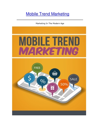 Mobile Trend Marketing