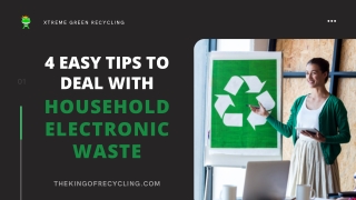 4 Easy Tips to Deal with Household Electronic Waste