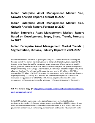 Indian Enterprise Asset Management Market