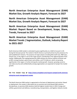 North American Enterprise Asset Management (EAM) Market