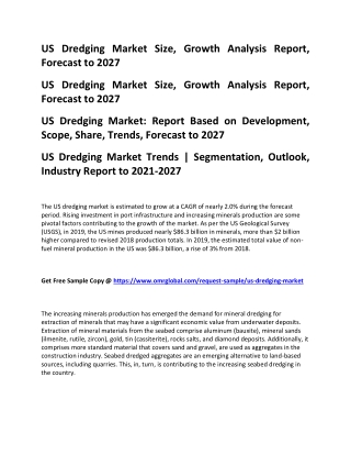 US Dredging Market