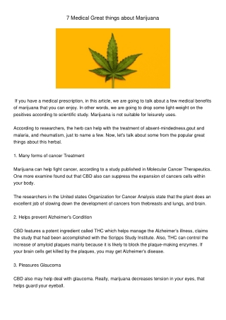 MedicalGreatthingsaboutMarijuana