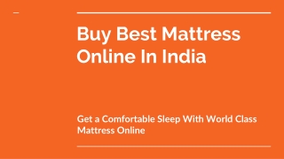 Find the Best Mattress Online (Springtek)