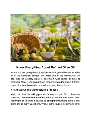 Palamidas Olive Oil - Know Everything About Refined Olive Oil-converte