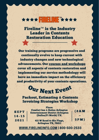 Contents Restoration On Site Training and Education Provider