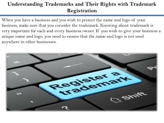 Understanding Trademarks and Their Rights with Trademark Registration