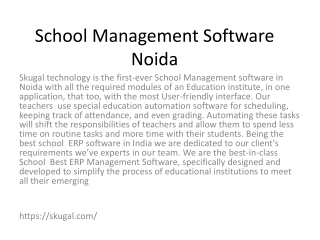 School Management Software Noida
