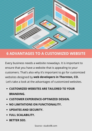 6 ADVANTAGES TO A CUSTOMIZED WEBSITE
