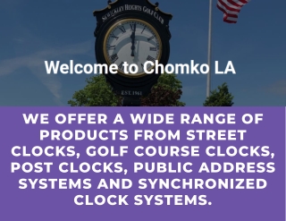 ChomkoLA Clock and Communication System 2021